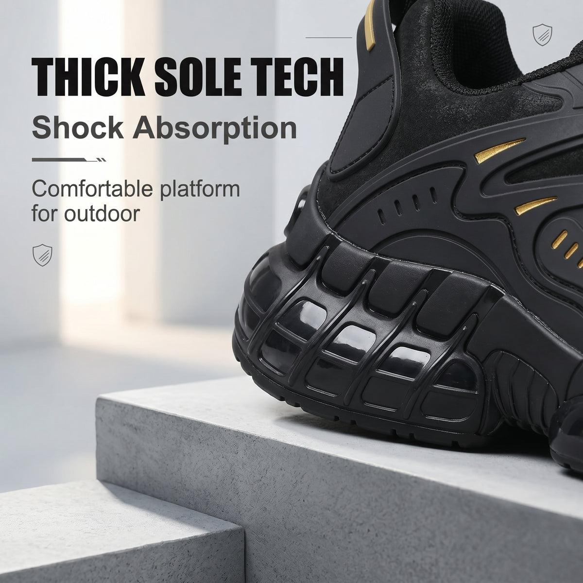 Men's Sneakers, Lightweight Breathable Anti-Smash Work Shoes